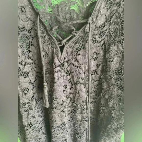 Black Lace Coverup Swim Wear Size 16/18‎ Time & Tru EUC! - Picture 2 of 5